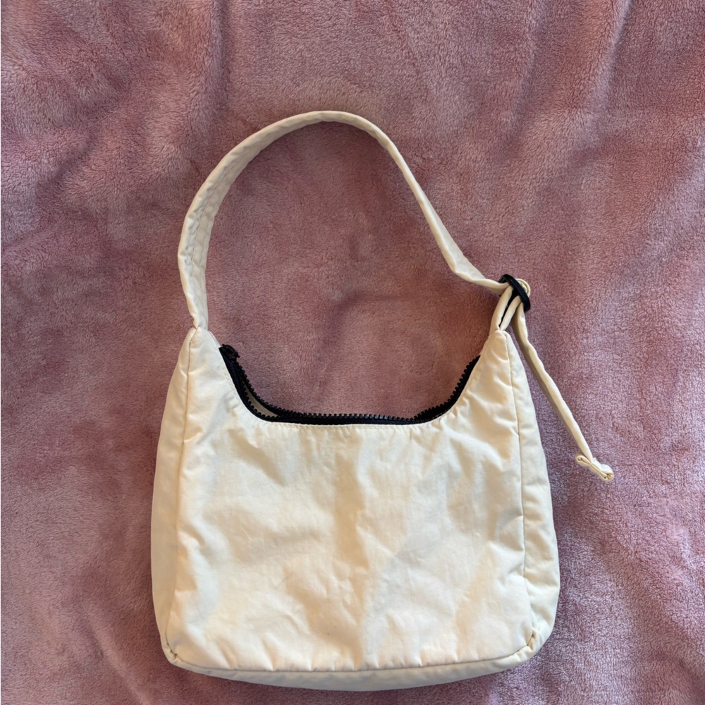 White BAGGU Mini Nylon shoulder bag